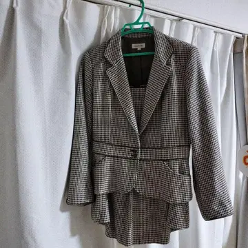 Chris montez 하운드투스 패턴 자켓 스커트 셋업 사이즈 2