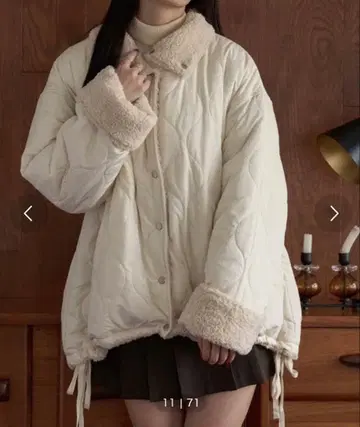 2way 리버서블 퀼팅 보아 자켓