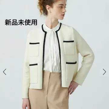 [ 미사용 새상품 ] ballsey 부클레 가디건 노카라 자켓