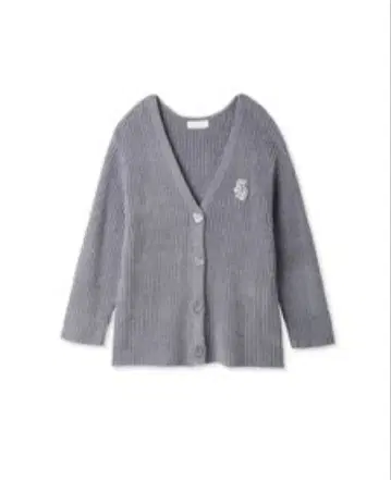 스나이델 홈 milkysmooth 엠블럼 니트 가디건 GRY