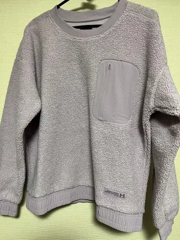 언더아머 그레이 맨투맨 포켓 부착