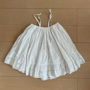 crinkle 2way embroidery 미니 스커트 레이스