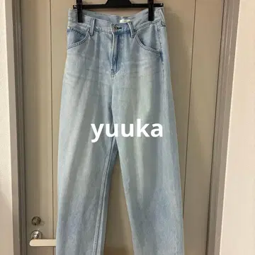 유니클로 배기 커브 청바지 26