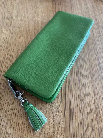 그린 태슬 장지갑