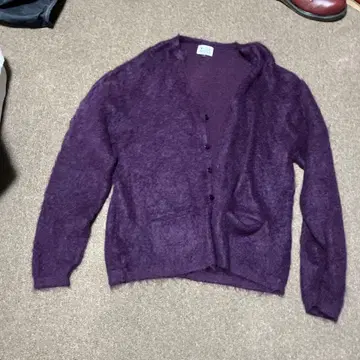 STEP AHEAD 퍼플 가디건 L 사이즈