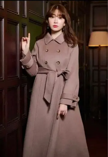 herlipto Siena River Long Coat S 로즈