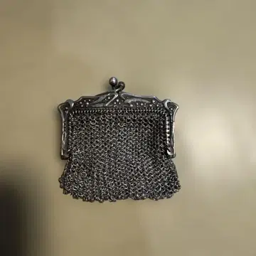 실버 체인 메쉬 코인 케이스