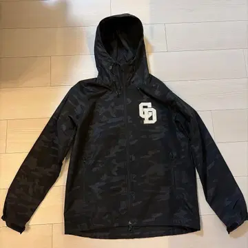 새상품급 주니치 드래곤즈 카모 패턴 윈드 브레이커 블랙 M 사이즈