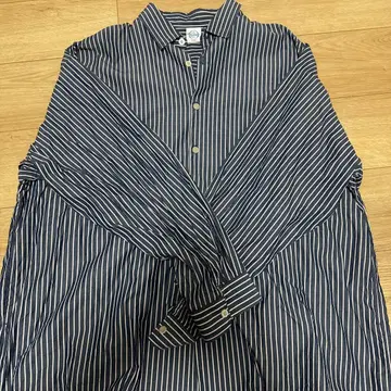 Keboz 네이비 스트라이프 긴팔 셔츠 XLARGE