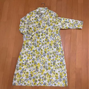 린넨 100% 셔츠 원피스