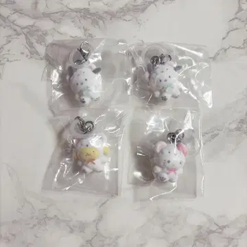 산리오 포근포근 스노우 메지루시 액세서리 4개 세트