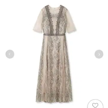 FRAYID 프레이 아이디 콤비네이션 레이스 내로우 드레스 베이지 1