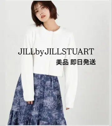 [새상품급] JILL by JILL STUART 샤이니 페더 가디건