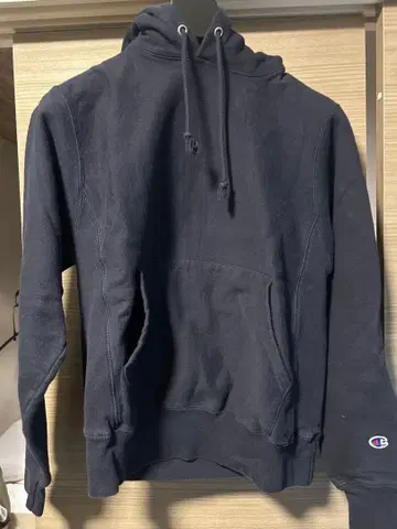 Champion Reverse Weave 후드티 S 네이비