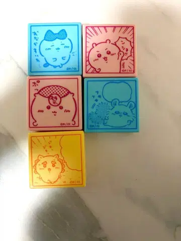 치이카와 (먼작귀) 가챠가챠 만화 스탬프 5개 세트