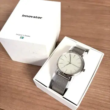 innovator 스웨덴 디자인 손목시계 실버 메쉬