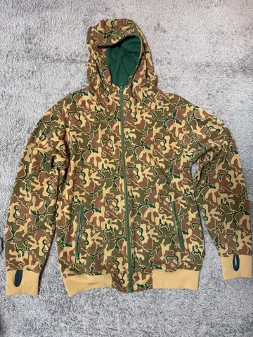 GROOVER GRAND 카모 패턴 카모 무늬 후드티 더블 지퍼
