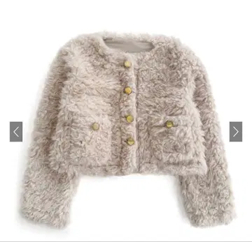 택 포함 새상품 [ GRL ] 골드 버튼 시로코 퍼 자켓 [on326]