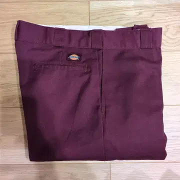 Dickies 874 버건디 워크 팬츠 W36