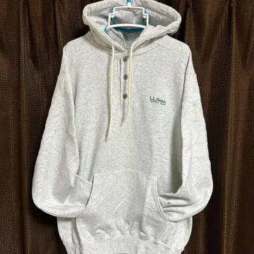 L.L.Bean 그레이 버튼 후드 파카 M 사이즈