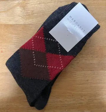 [익명 배송] [미사용 새상품] 마가렛호웰 울 아가일 삭스