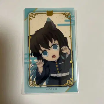 귀멸의 칼날 난자타운 클리어 카드 토키토 무이치로 금박 카드