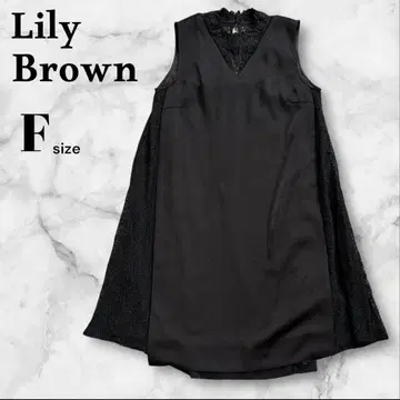 릴리 브라운 레이스 원피스 무릎 기장 이너 포함