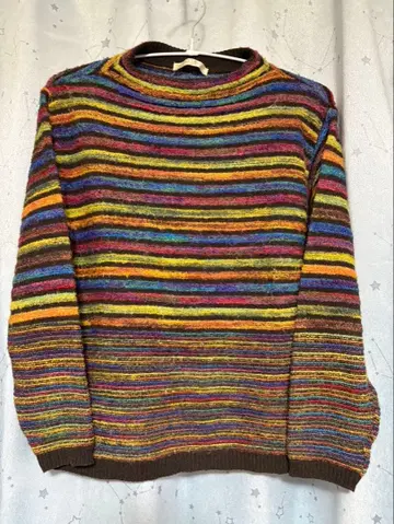 일본제 L 사이즈 스트라이프 니트 스웨터