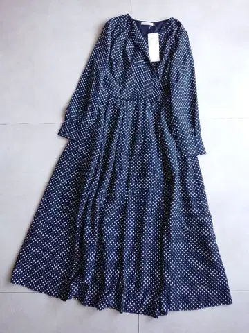 미사용 Te chichi 도트 프린트 카슈쿨 원피스