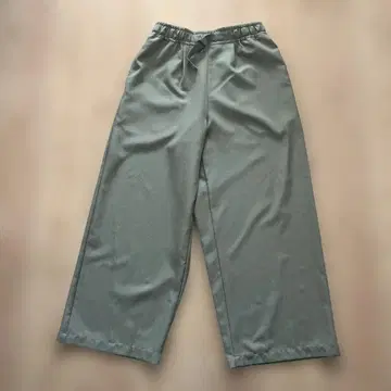 zucca 올리브 와이드 팬츠