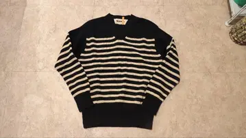 Slopeslow 셰틀랜드 울 보더 니트 M 사이즈