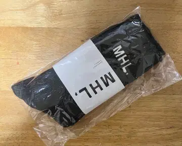 [ 익명 배송 ] [ 미사용 새상품 ] MHL. 코튼 삭스 블랙 로고