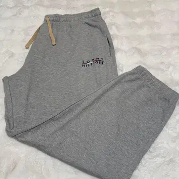 TOMMY HILFIGER 스웨트 팬츠 남성용 XXL 그레이 미사용