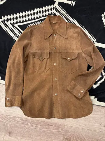 60년대 빈티지 스웨이드 셔츠 자켓 GENUINE LEATHER
