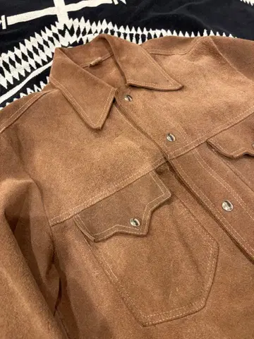 [60년대] 빈티지 스웨이드 셔츠 자켓 GENUINE LEATHER
