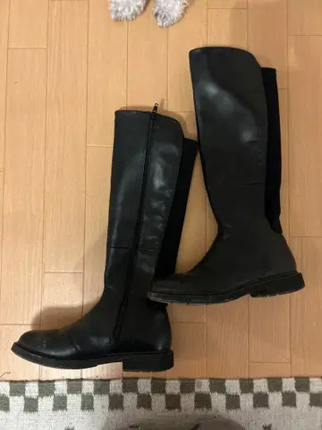 Camper 블랙 롱 부츠 가죽 사이즈 38