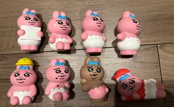 빤쮸토끼 프렌즈 2 피규어 소프트 비닐 8체 컴플리트 세트 새상품급