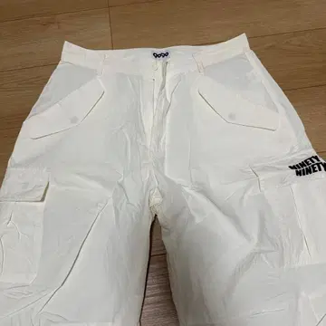 9090 화이트 카고 팬츠