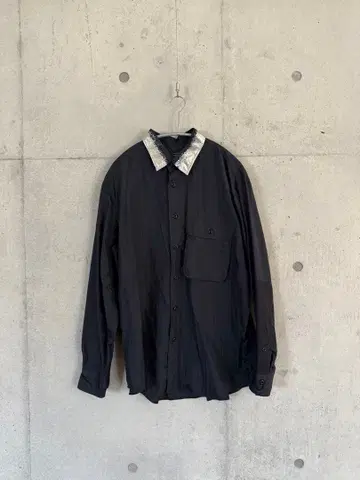 HANDROOM YUKIFUJISAWA 블랙 긴팔 셔츠 L 사이즈