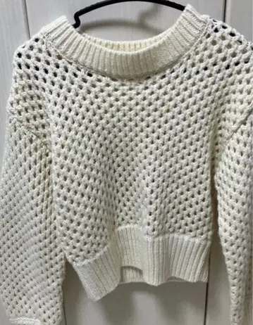 아이보리 메쉬 니트 스커트 세트 searoomlynn