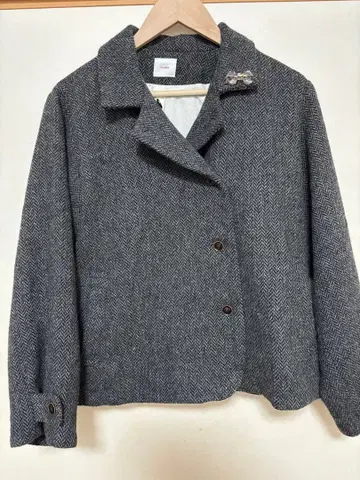 YARRA 폴리울 세미 더블 자켓