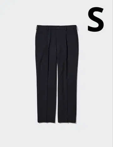 유니클로 턱 와이드 팬츠 네이비 S UNIQLO