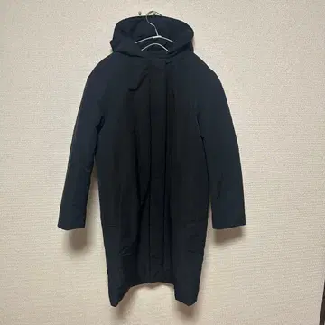 UNIQLO 롱 코트 후드 부착 M 블랙