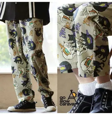 go slow caravan 고양이와 반주 릴랙스 팬츠 사이즈 3