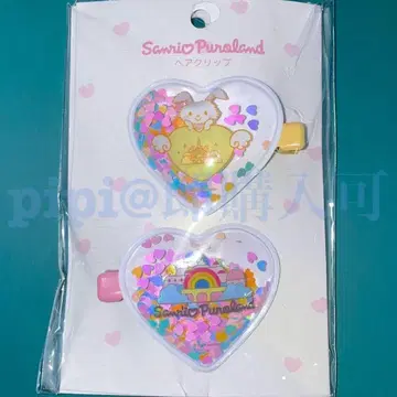 멜 헤어 클립 퓨로랜드 산리오 하트 온 캐릭터 시리즈