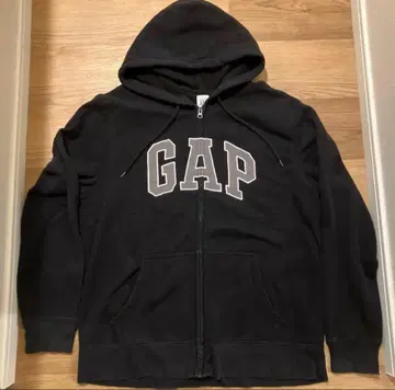 올드 GAP 풀 지퍼 후디 블랙 사이즈 L