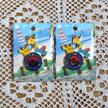 포켓몬 피카츄 마릴 덴류 로고 핀즈 2세트