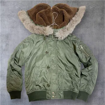 밀리터리 타입 N2B 플라이트 자켓 N-2B Y2K