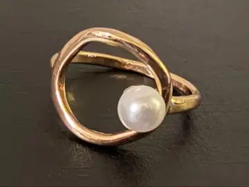 아쉬페프랑스 오픈 반지 모조 진주 포함 약 13호