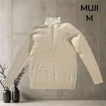 MUJI 무인양품 울 니트 스웨터 M 긴팔 심플